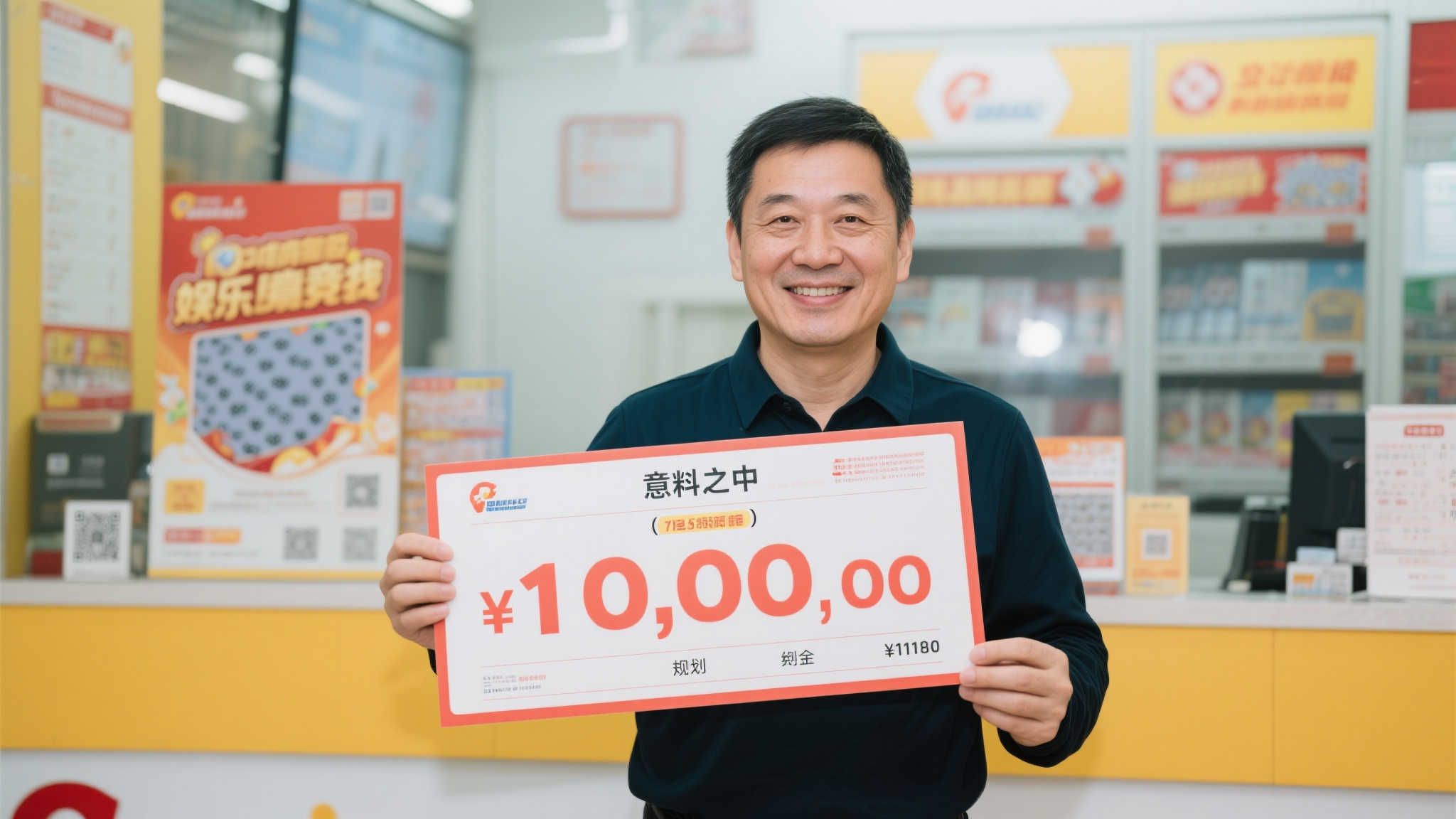 当被问及中奖感受时，这位幸运儿只是淡淡一