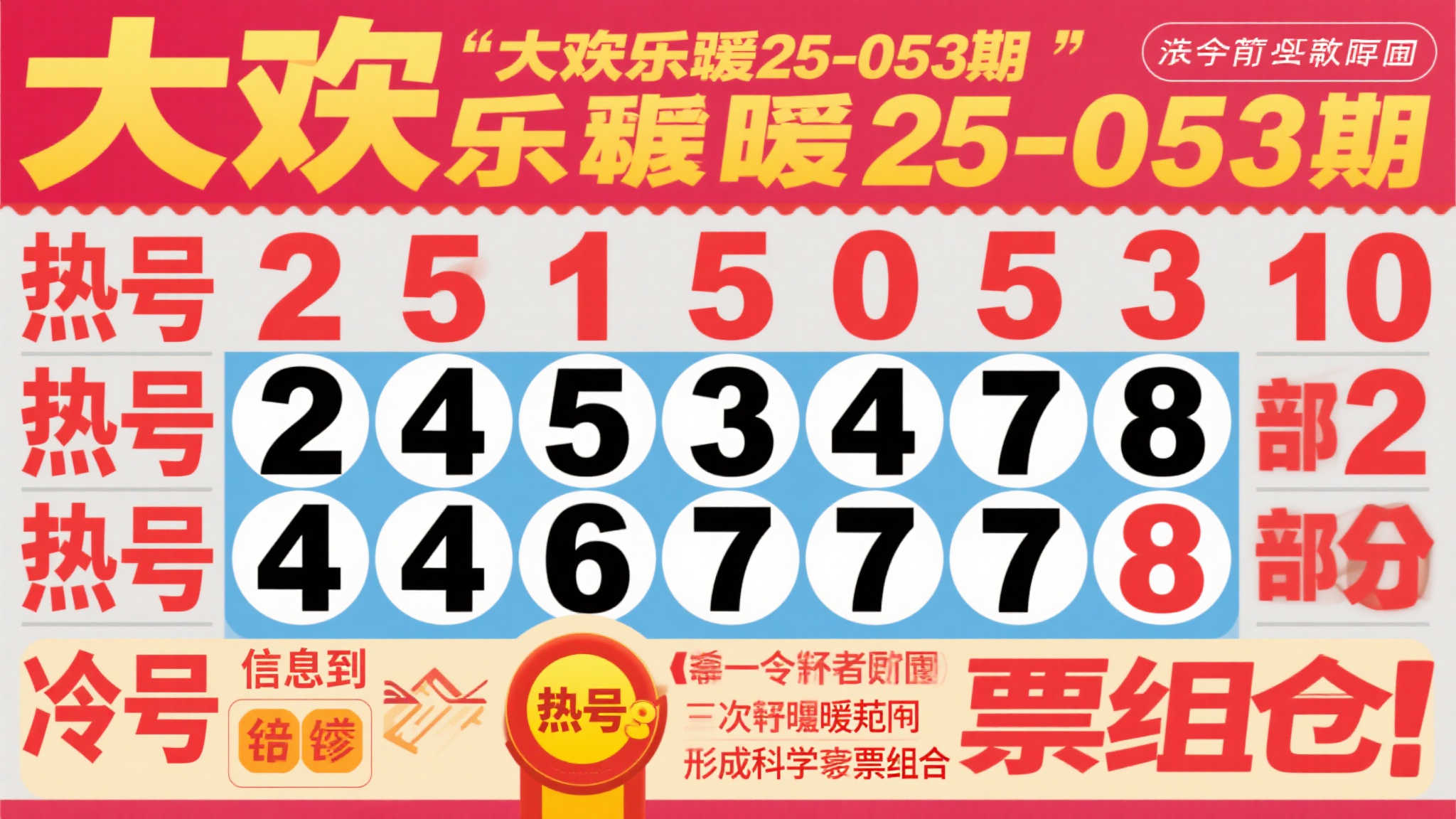 大乐透第25-053期开奖资讯 大乐透第25-053期开奖资讯