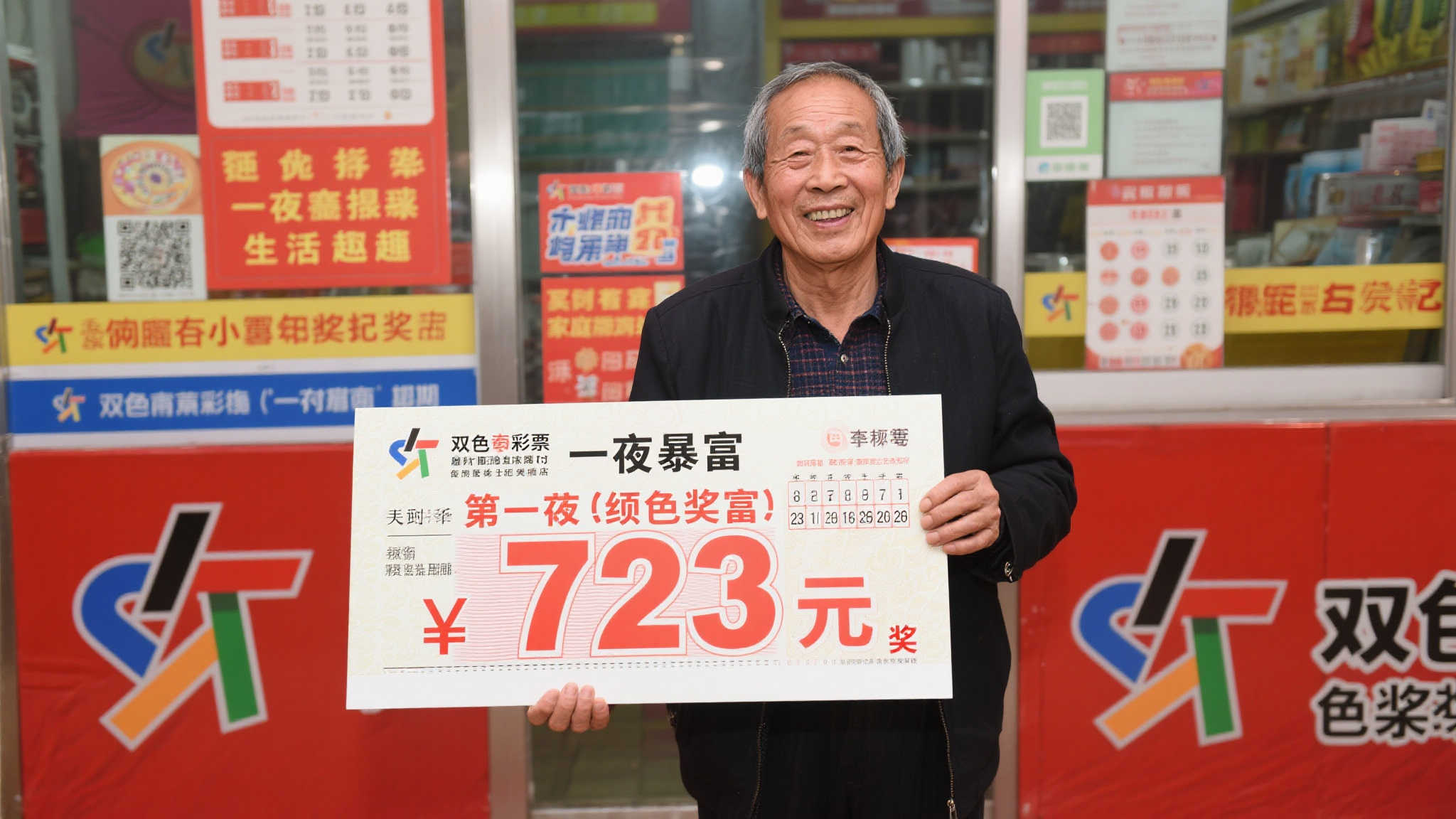 老彩民喜中双色球723万：为患病妻子争取更好治疗