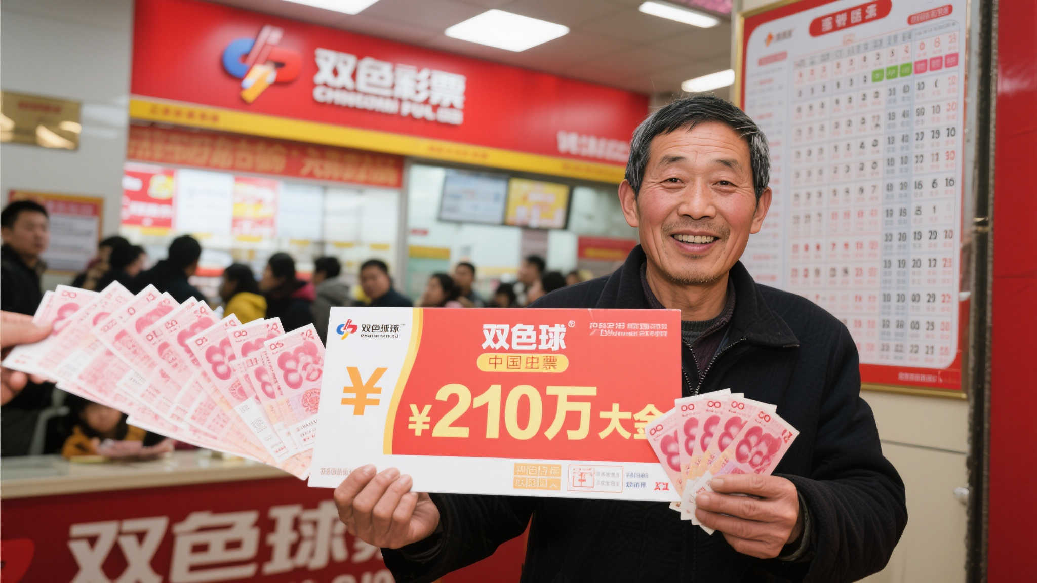 老彩民千元投注双色球揽获210万:曾多次喜中小奖 老彩民千元投注双色球揽获210万:曾多次喜中小奖