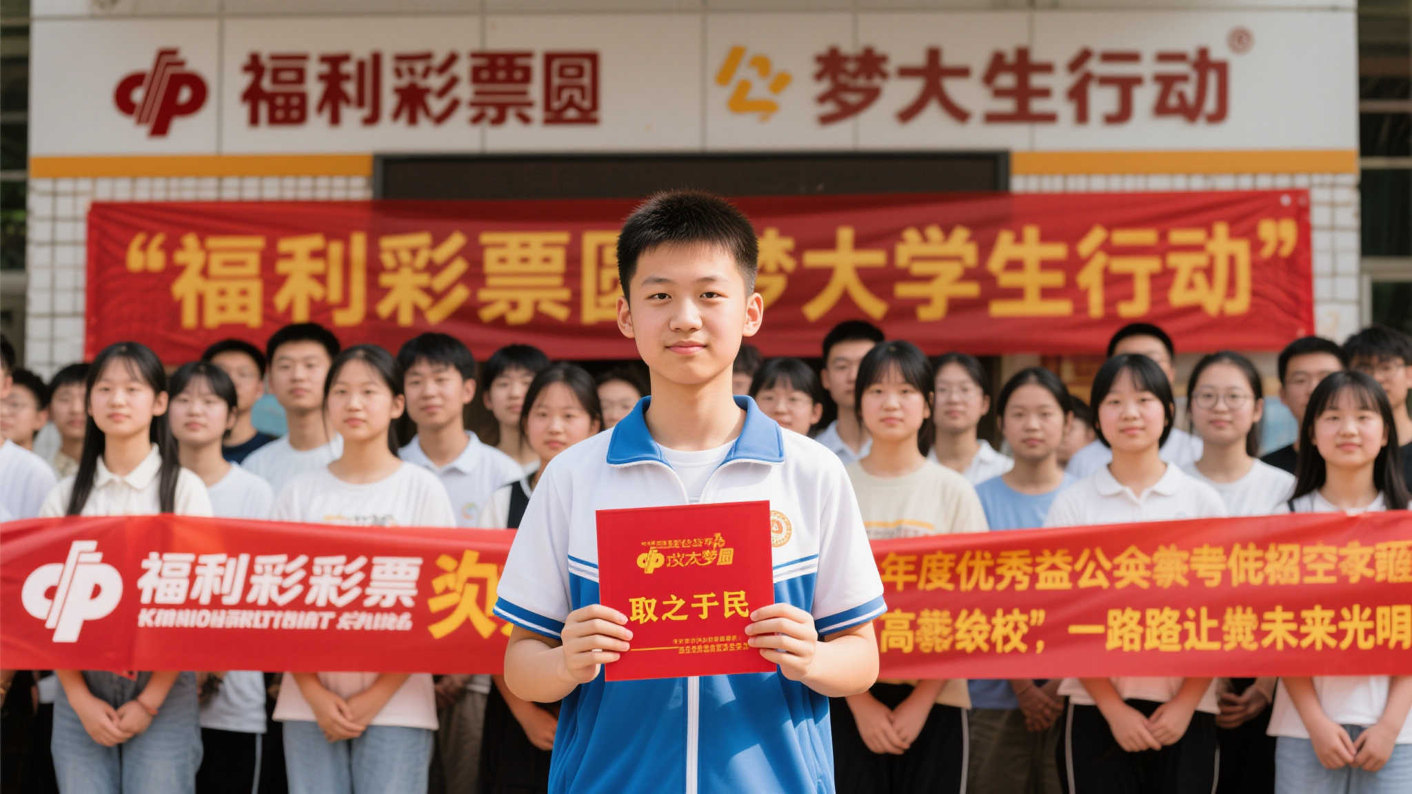 福彩圆梦助学行动第七季温暖启程 每年都有许多优秀学生因为家庭困难而放弃深