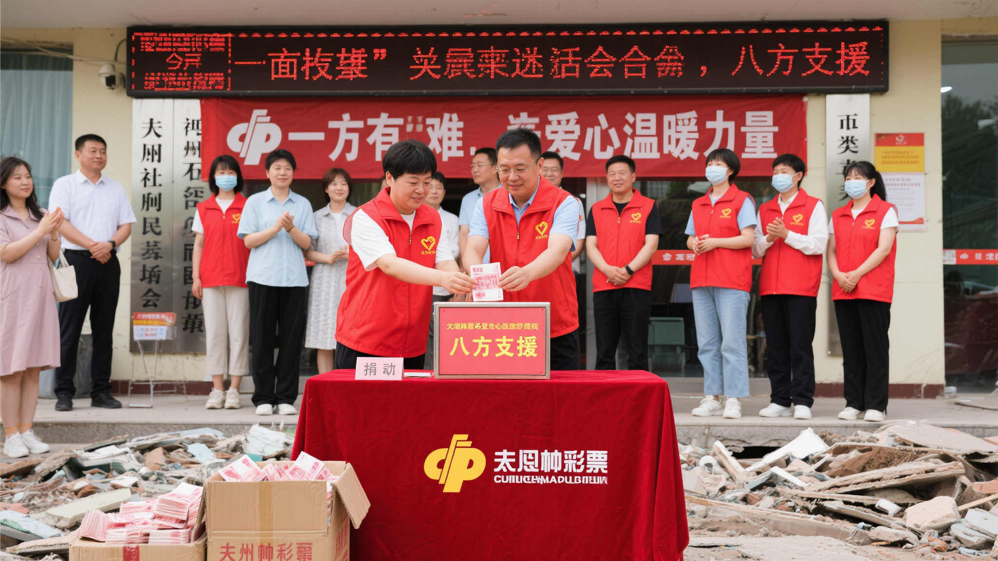 “心系灾区 温暖同行 太原福彩志愿者慷慨捐助” 在灾难面前,爱心是最温暖的力量。近期,面