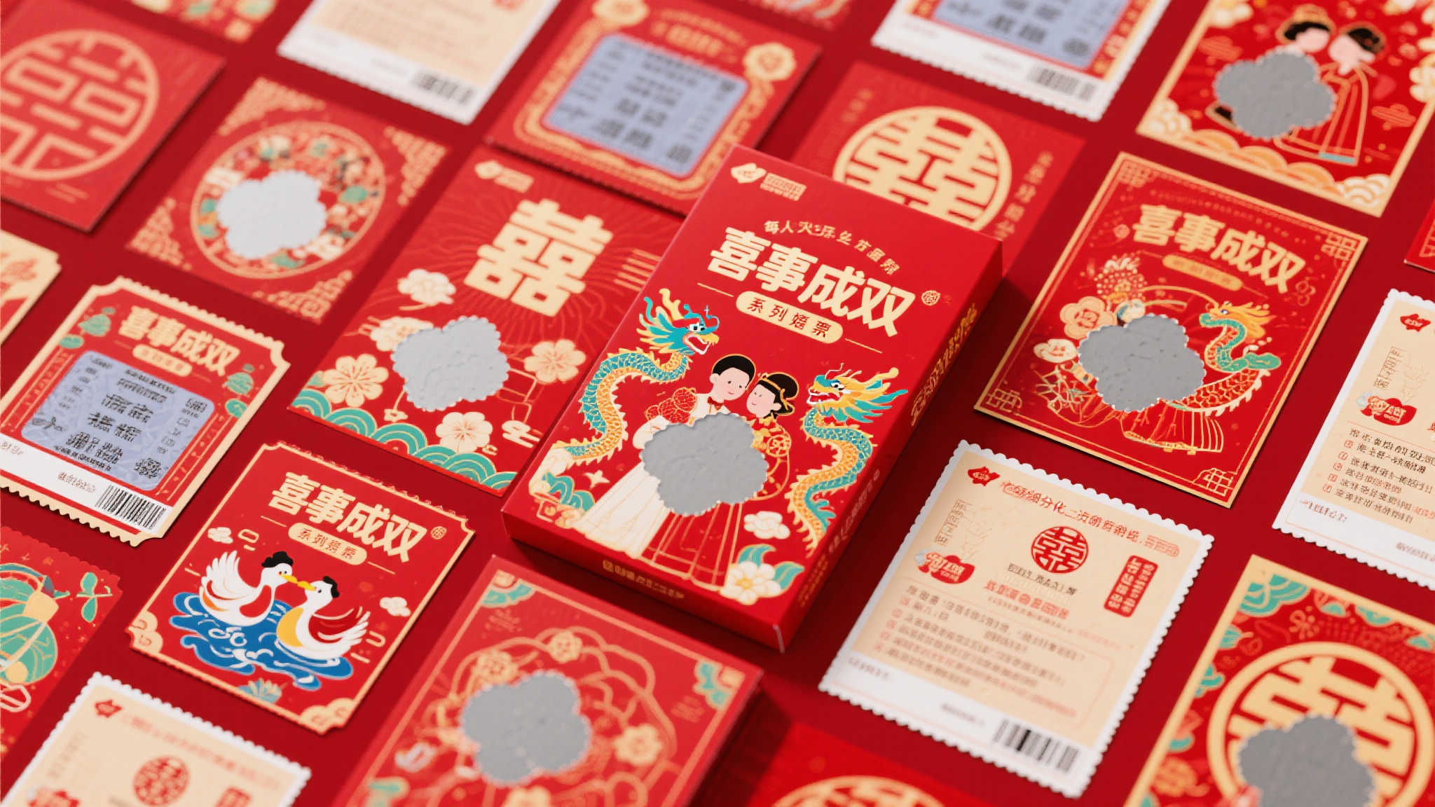 安徽福彩推出婚庆主题票,喜事成双首发登场 在每一个人的人生旅途上,结婚都是一次重要