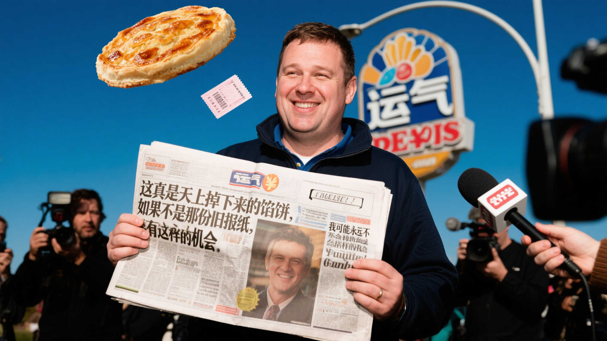 男子用报纸换来1800万大乐透大奖-图 在接受采访时,这位男子表示,自己从未想过