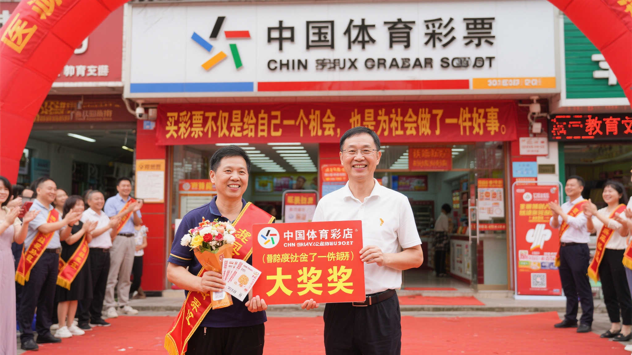 平远体彩店喜获669万巨奖，盛大庆贺！