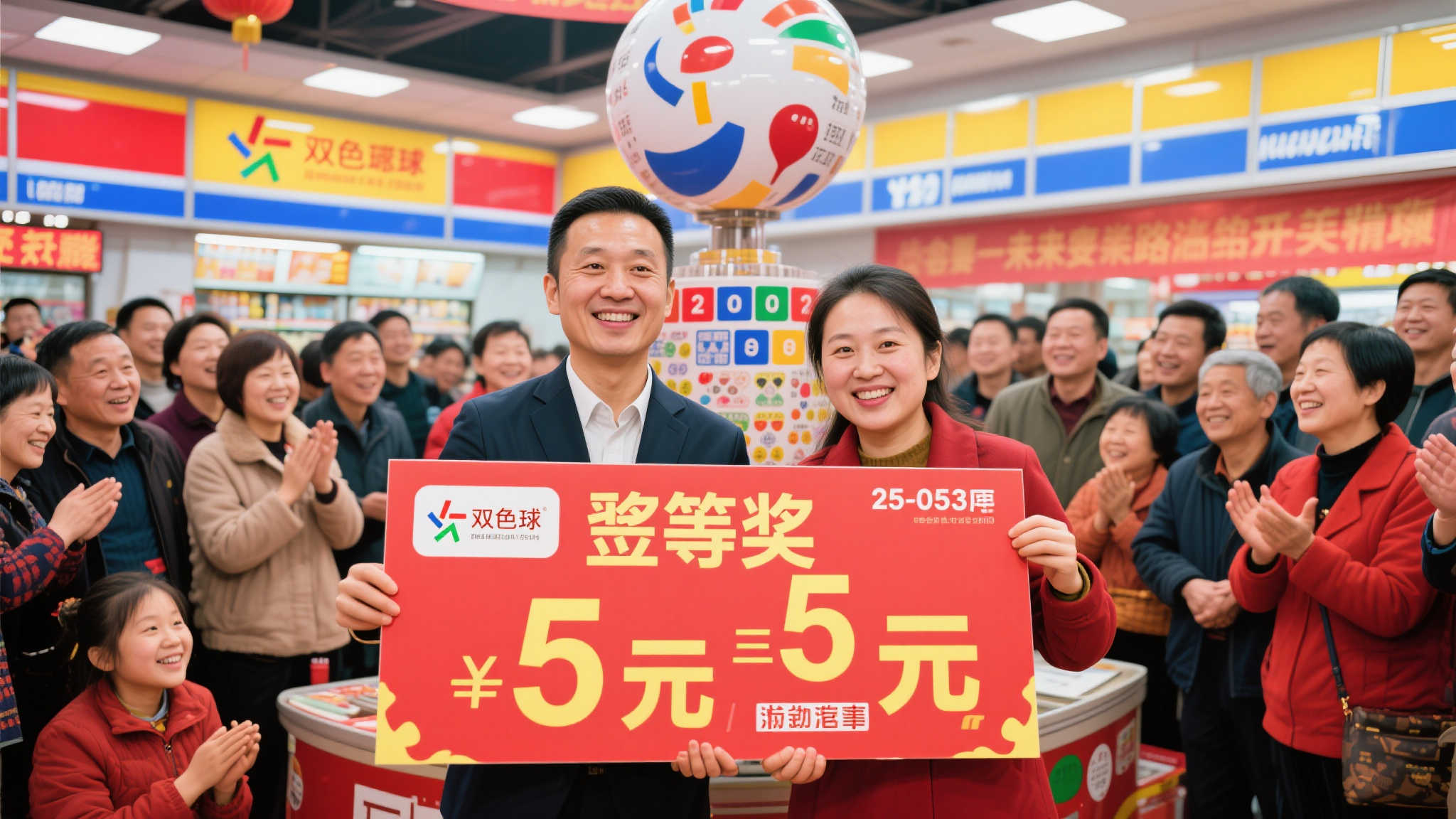 双色球第25-053期揭晓：5注一等奖花落谁家